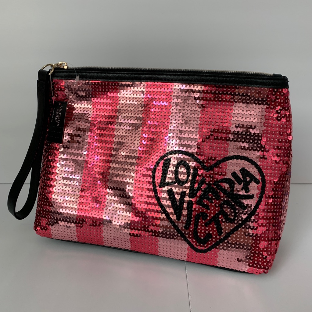 Victoria’s Secret Sequined Makeup Bag Wristlet